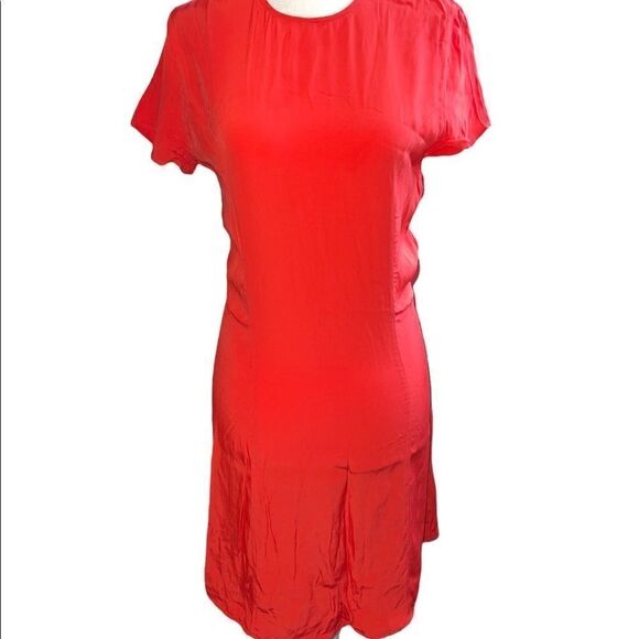 Something Navy Neon Coral Dress - Picture 14 of 16